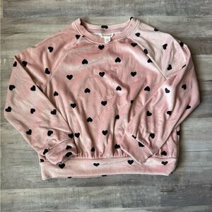 Cat & Jack Pink Heart Long Sleeve Tee
